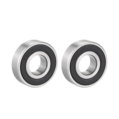 Harfington Uxcell Deep Groove Ball Bearings Metric Single Sealed Chrome Steel P0 Z2 Bearing