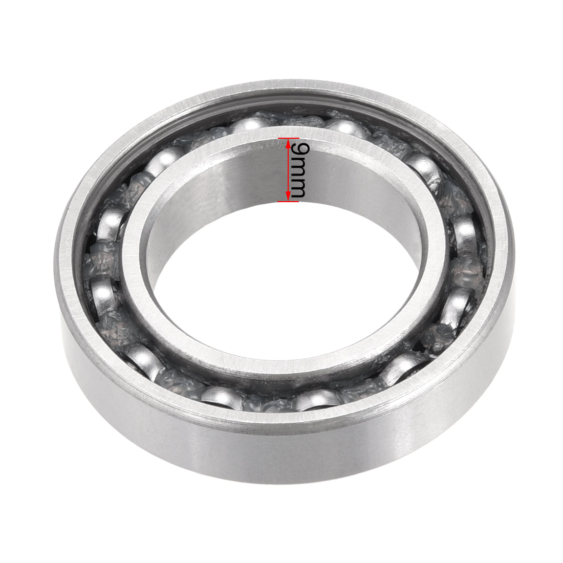 Harfington Deep Groove Ball Bearings Metric Single Sealed Chrome Steel P0 Z2