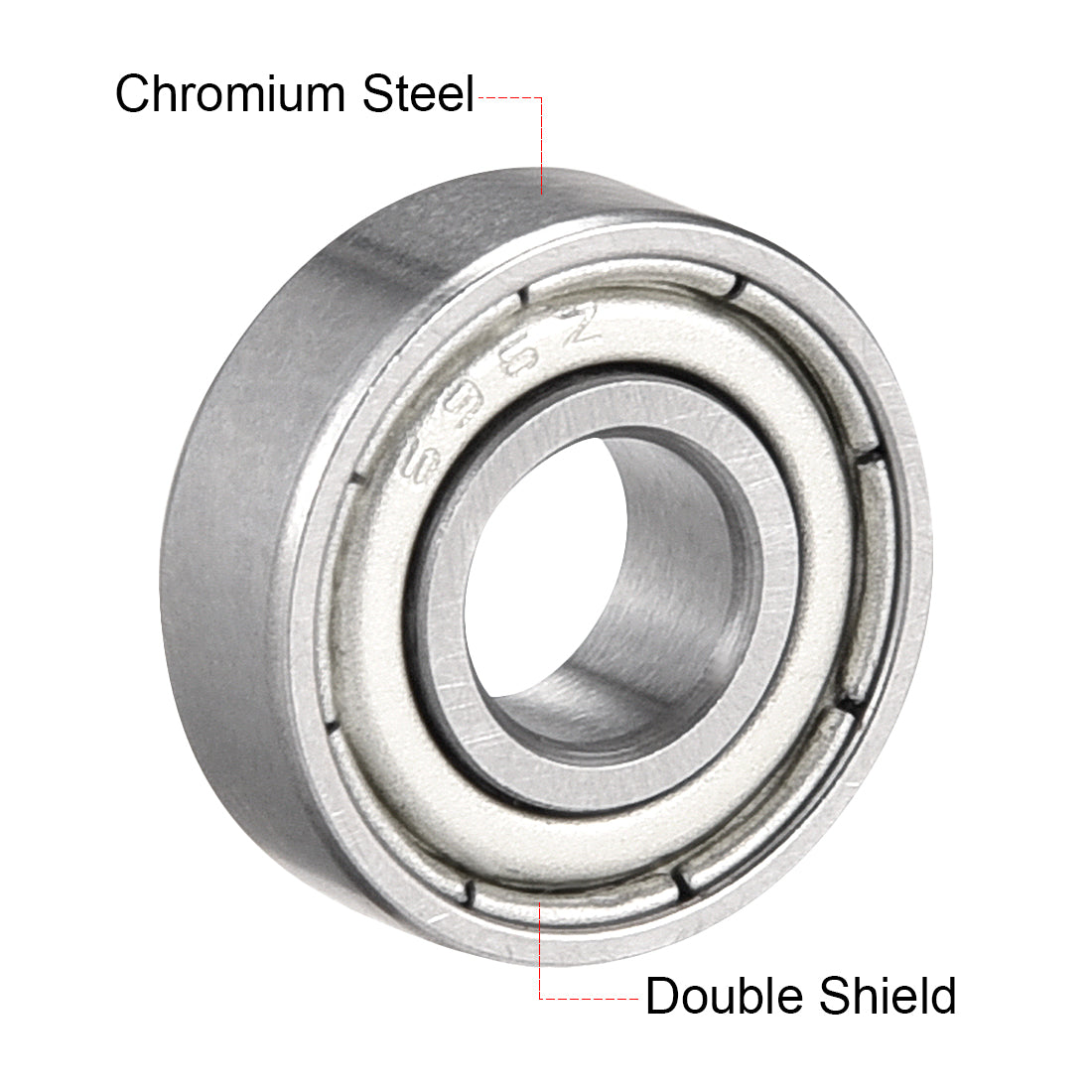 uxcell Deep Groove Ball Bearings  Metric Double Shielded Chrome Steel P0 Z2