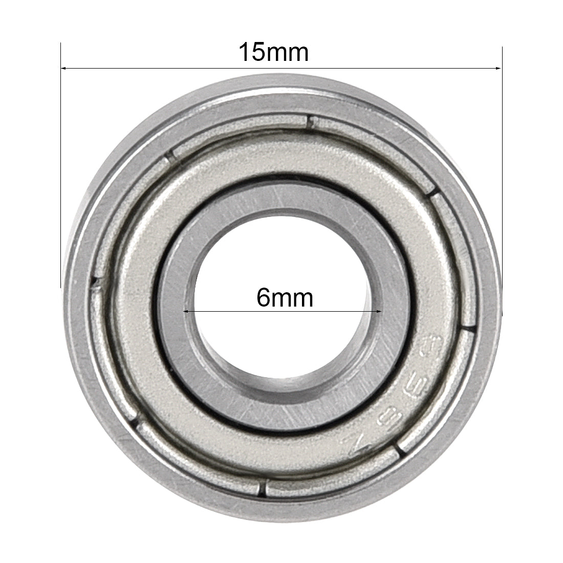 uxcell Deep Groove Ball Bearings  Metric Double Shielded Chrome Steel P0 Z2