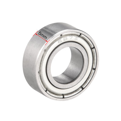 Harfington Deep Groove Ball Bearings  Metric Double Shielded Chrome Steel P0 Z2