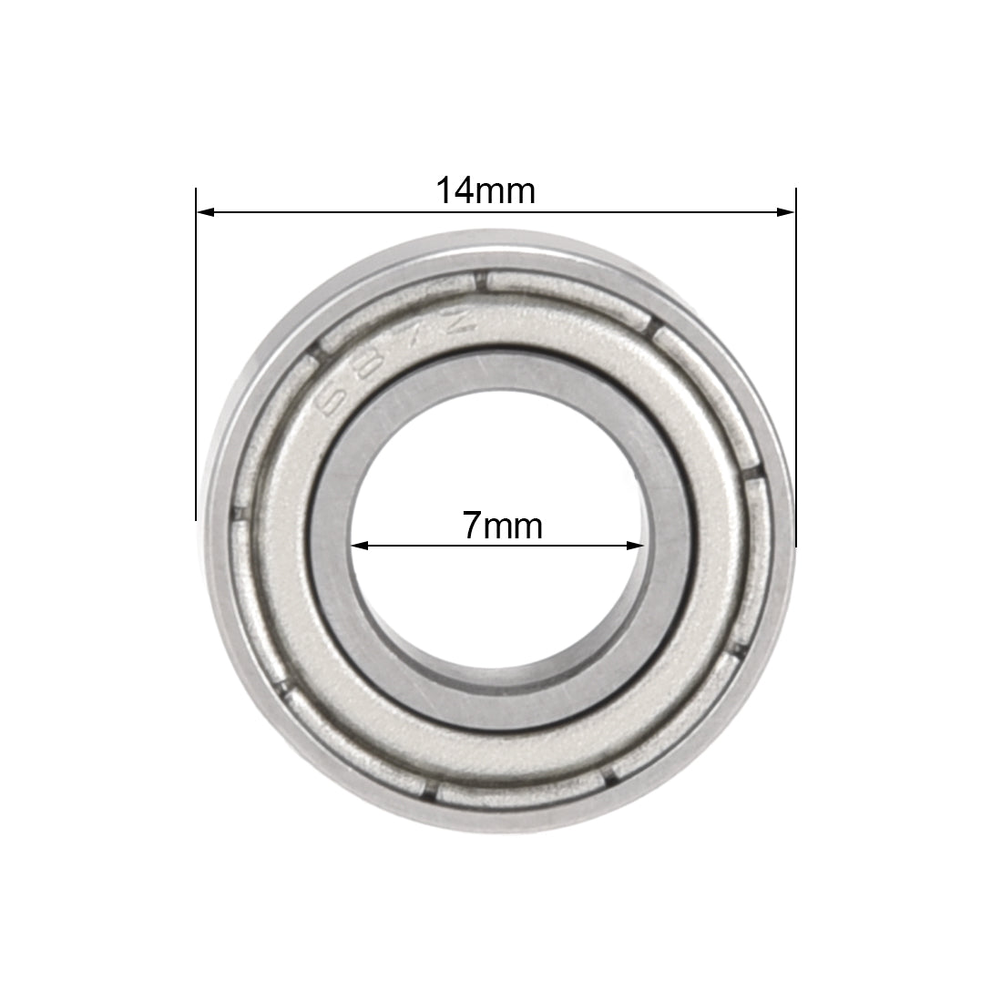uxcell Deep Groove Ball Bearings  Metric Double Shielded Chrome Steel P0 Z2