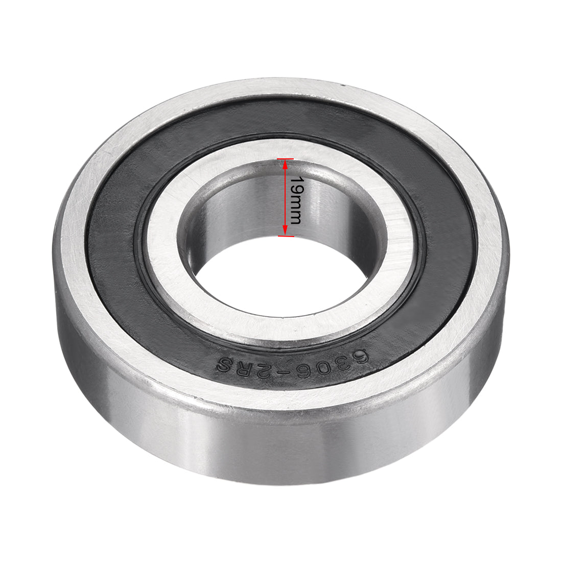 Harfington Deep Groove Ball Bearings Metric Single Sealed Chrome Steel P0 Z2