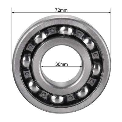 Harfington Deep Groove Ball Bearings Metric Single Sealed Chrome Steel P0 Z2