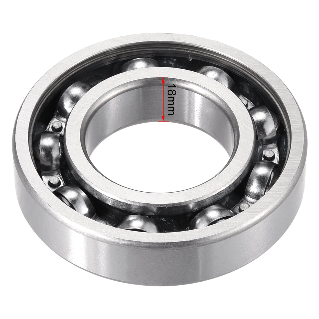 Harfington Deep Groove Ball Bearings Metric Single Sealed Chrome Steel P0 Z2