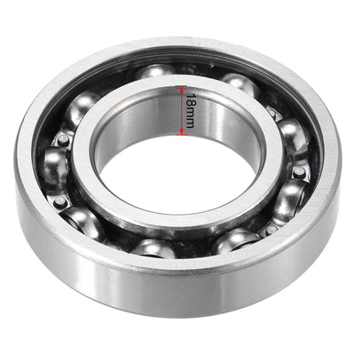 Harfington Deep Groove Ball Bearings Metric Single Sealed Chrome Steel P0 Z2