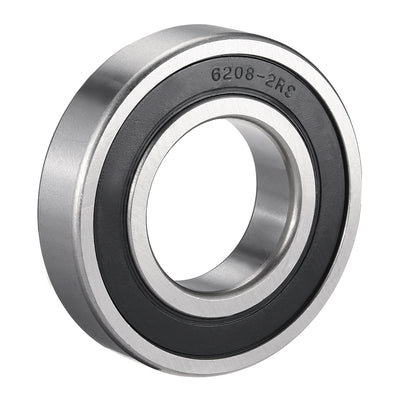 Harfington Deep Groove Ball Bearings Metric Single Sealed Chrome Steel P0 Z2