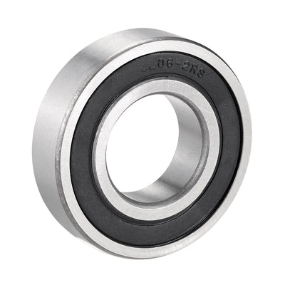 Harfington Deep Groove Ball Bearings Metric Single Sealed Chrome Steel P0 Z2