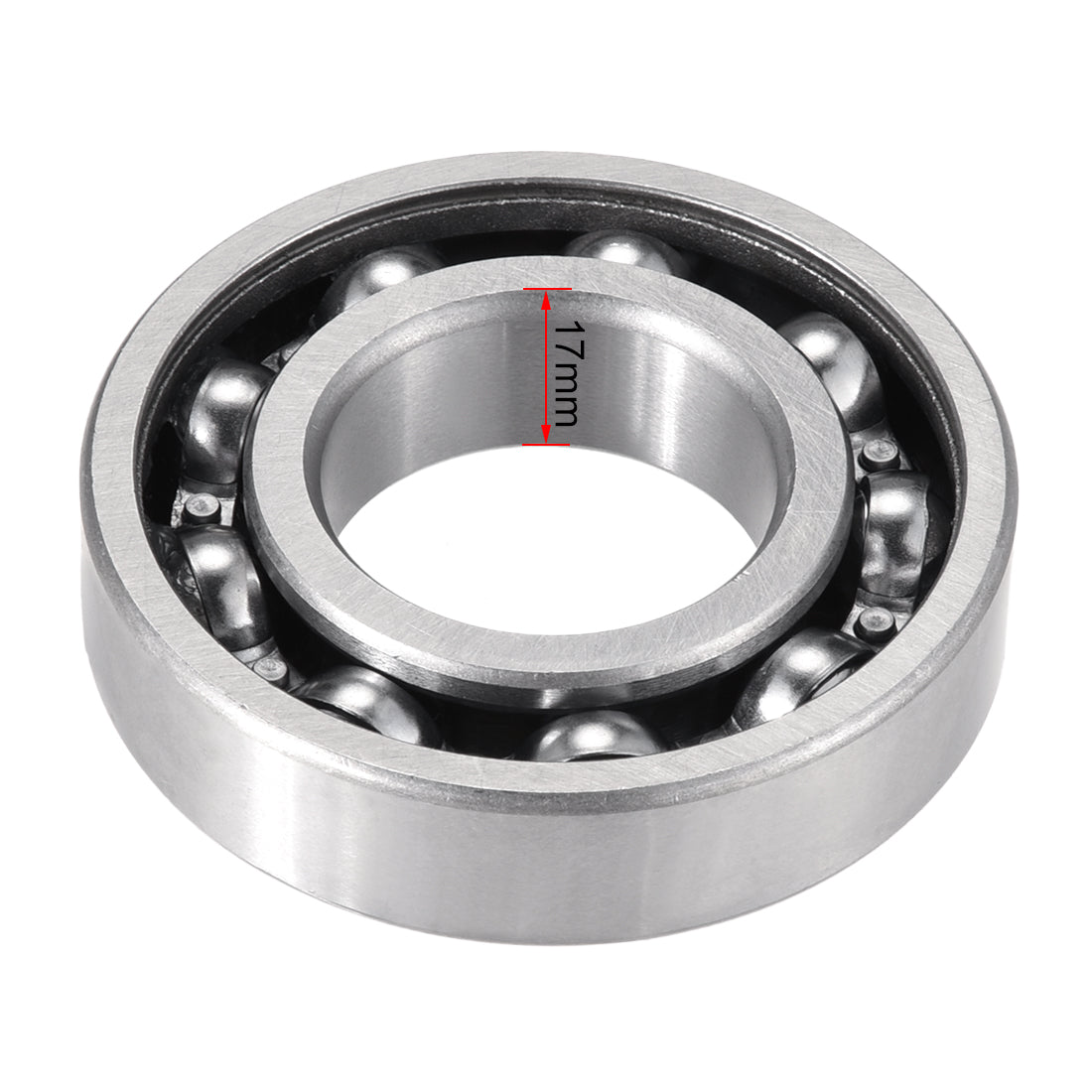 Harfington Deep Groove Ball Bearings Metric Single Sealed Chrome Steel P0 Z2