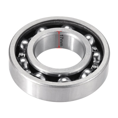 Harfington Deep Groove Ball Bearings Metric Single Sealed Chrome Steel P0 Z2