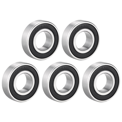 uxcell Uxcell Deep Groove Ball Bearing Metric Single Sealed Chrome Steel P0 Z2