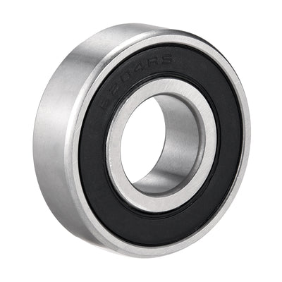 Harfington Deep Groove Ball Bearings Metric Single Sealed Chrome Steel P0 Z2