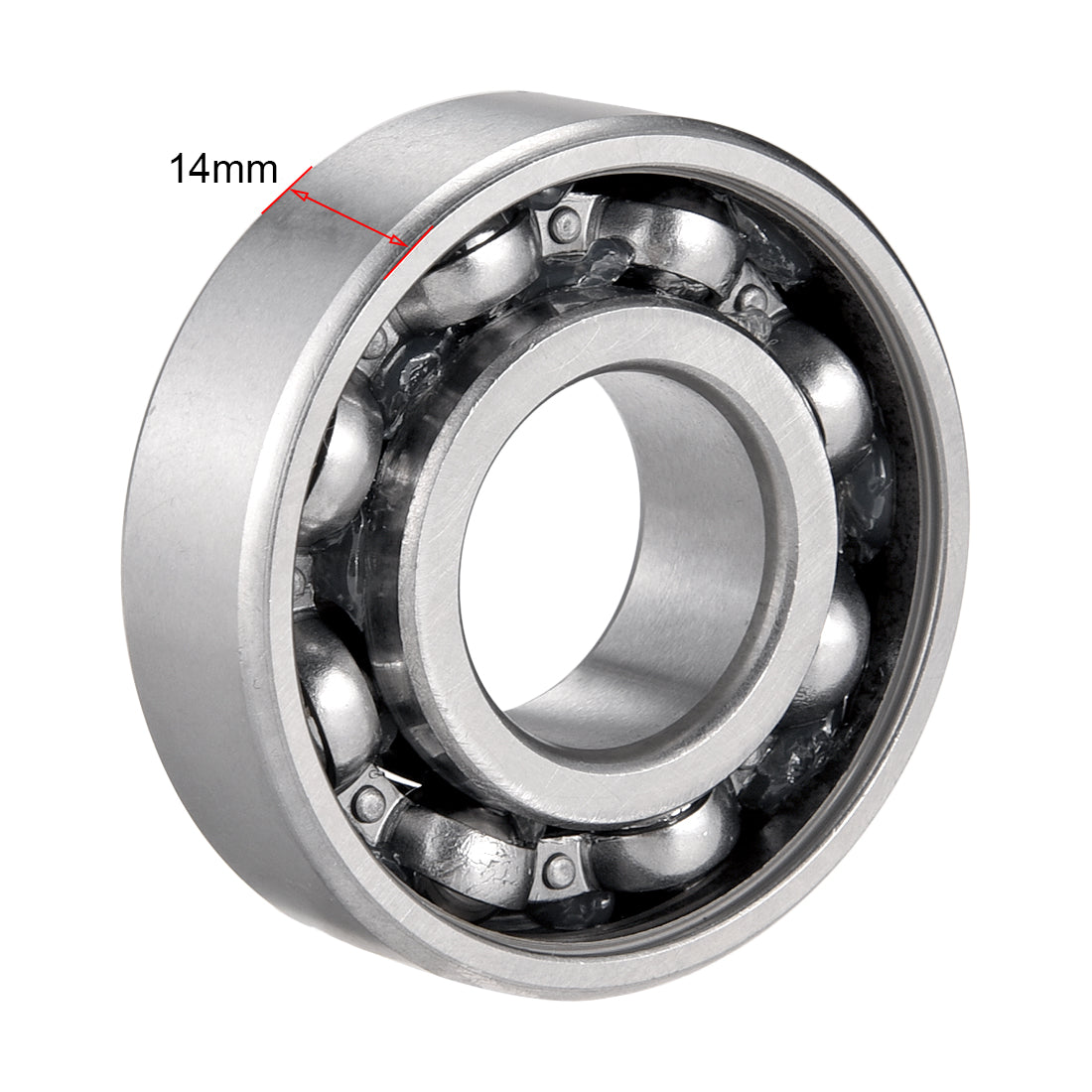 uxcell Uxcell Deep Groove Ball Bearings Metric Single Sealed Chrome Steel P0 Z2 Bearing