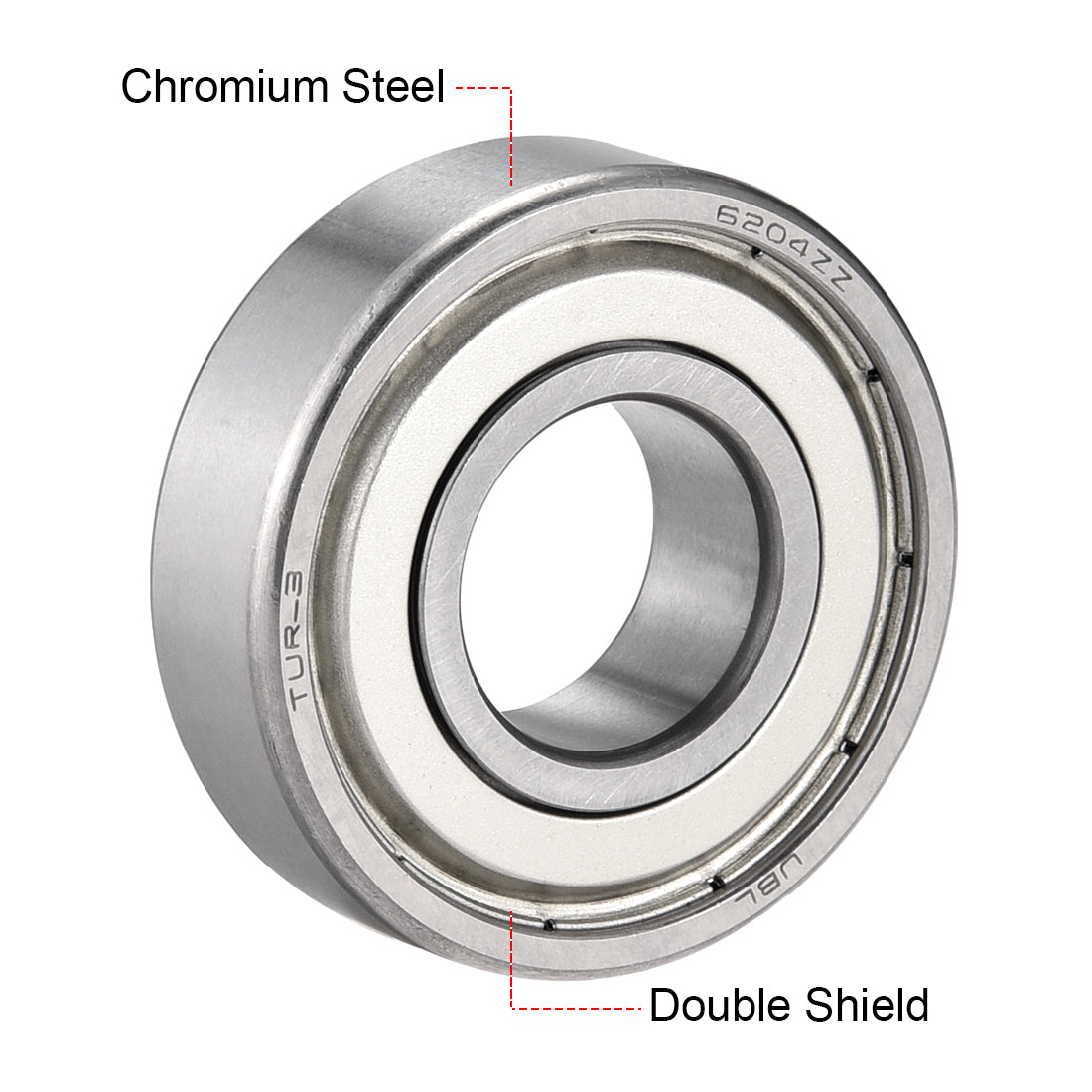 uxcell Uxcell Deep Groove Ball Bearings Metric Double Shield Chrome Steel P0 Z2