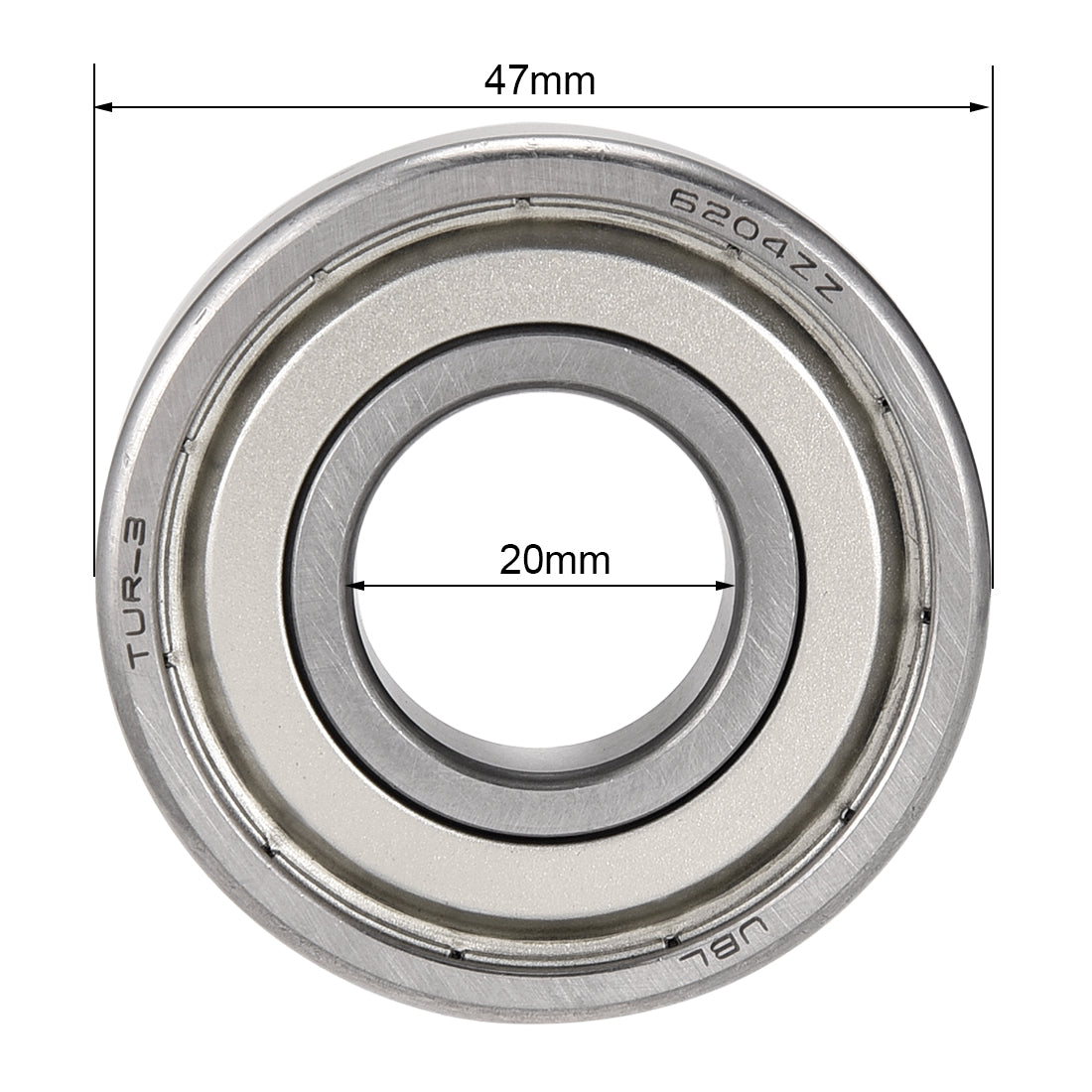 uxcell Uxcell Deep Groove Ball Bearings Metric Double Shield Chrome Steel P0 Z2