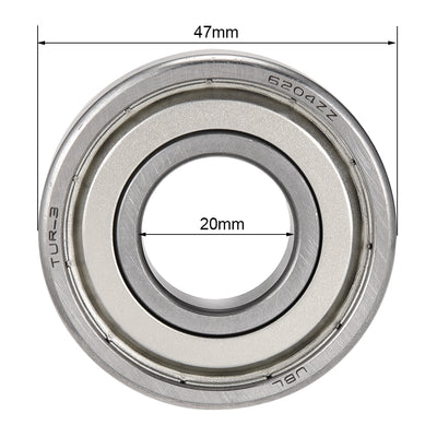 Harfington Uxcell Deep Groove Ball Bearings Metric Double Shield Chrome Steel P0 Z2