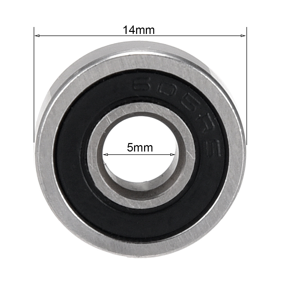 uxcell Uxcell Deep Groove Ball Bearing Metric Single Sealed Chrome Steel P0 Z2