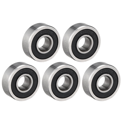 Harfington Uxcell Deep Groove Ball Bearing Metric Single Sealed Chrome Steel P0 Z2