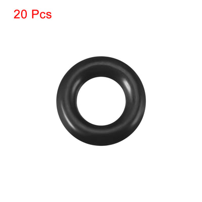 Harfington Uxcell O-Rings Nitrile Rubber 4mm x 7.6mm x 1.8mm Seal Rings Sealing Gasket 20pcs