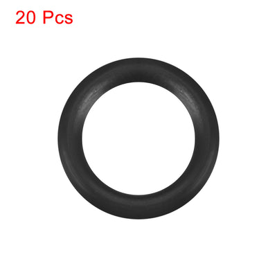 Harfington Uxcell O-Rings Nitrile Rubber 7.6mm x 11.2mm x 1.8mm Seal Rings Sealing Gasket 20pcs