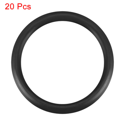 Harfington Uxcell O-Rings Nitrile Rubber 12.5mm x 16.1mm x 1.8mm Seal Rings Sealing Gasket 20pcs