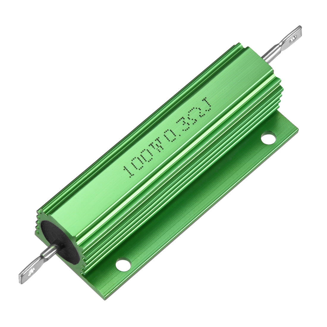 uxcell Uxcell Aluminum Case Resistor 100W 0.3 Ohm Wirewound Green for LED Replacement Converter 100W 0.3RJ