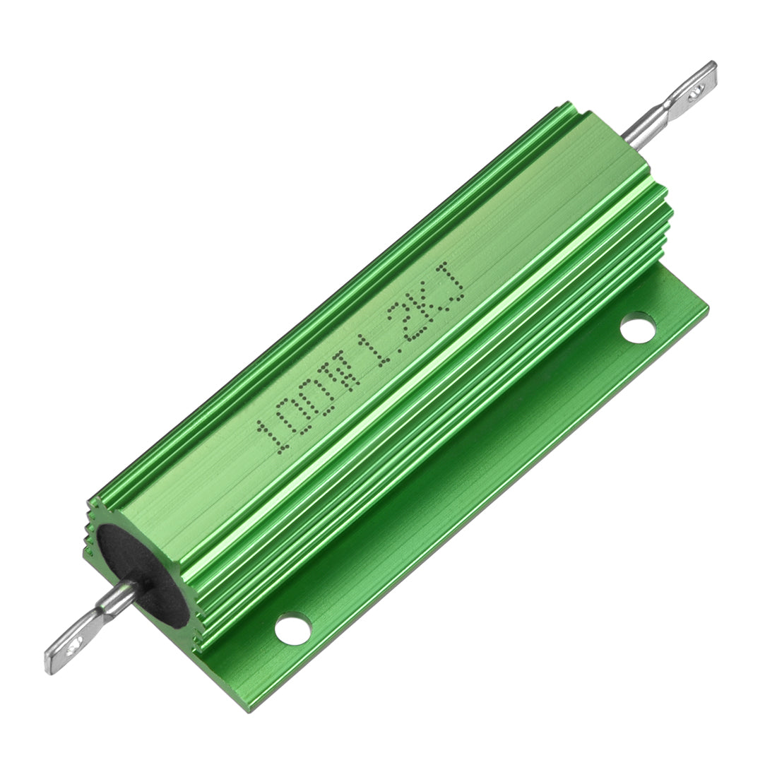 uxcell Uxcell Aluminum Case Resistor 100W 1.2K Ohm Wirewound Green for LED Replacement Converter 100W 1.2KRJ