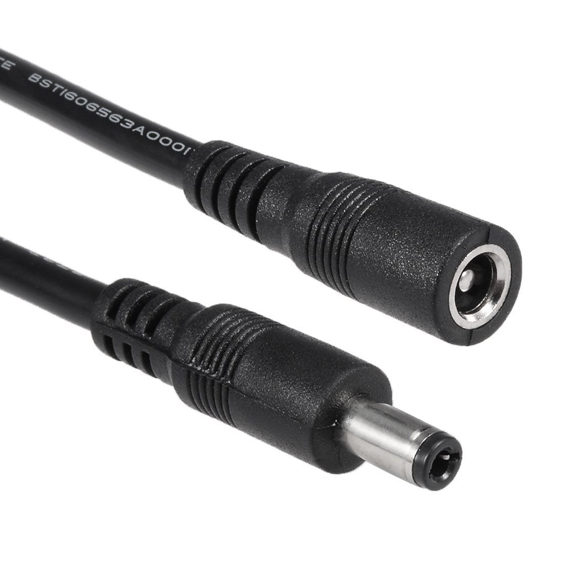 uxcell Uxcell 2Pcs 1M 12V Plastic 5.5x2.1mm Male to Female DC Power Extension Cable Connector 18AWG for CCTV Security Camera