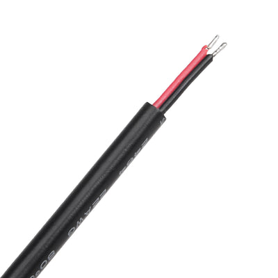 Harfington 15cm 12V Plastic Female DC Power Pigtail Cable Connector 22AWG for CCTV Security Camera 2.1 x 5.5mm