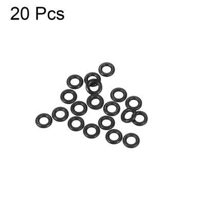 Harfington Uxcell O-Rings Nitrile Rubber 2mm x 4mm x 1mm Seal Rings Sealing Gasket 20pcs