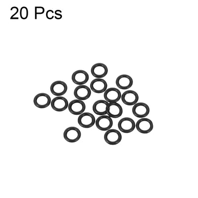 Harfington Uxcell O-Rings Nitrile Rubber 3mm x 5mm x 1mm Seal Rings Sealing Gasket 20pcs