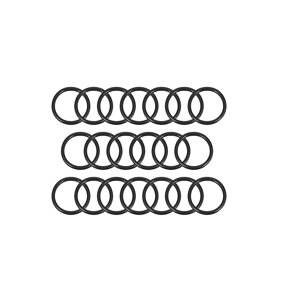 uxcell Uxcell O-Rings Nitrile Rubber 4mm x 6mm x 1mm Seal Rings Sealing Gasket 20pcs