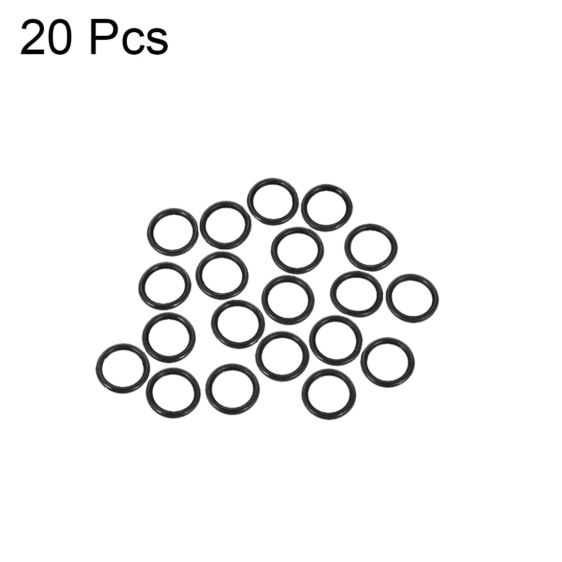 uxcell Uxcell O-Rings Nitrile Rubber 5mm x 7mm x 1mm Seal Rings Sealing Gasket 20pcs