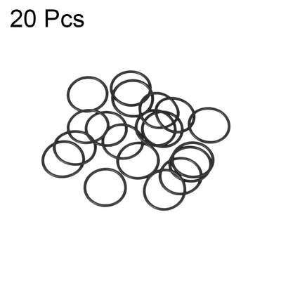 Harfington Uxcell O-Rings Nitrile Rubber 10mm x 12mm x 1mm Seal Rings Sealing Gasket 20pcs