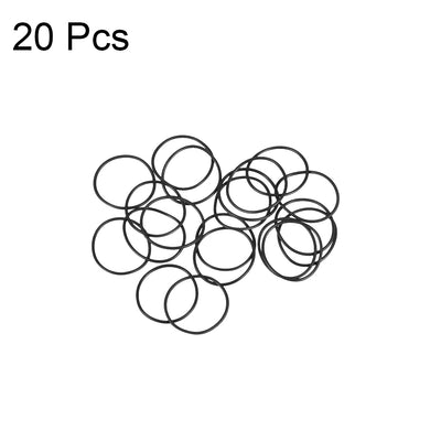 Harfington Uxcell O-Rings Nitrile Rubber 23mm x 25mm x 1mm Seal Rings Sealing Gasket 20pcs