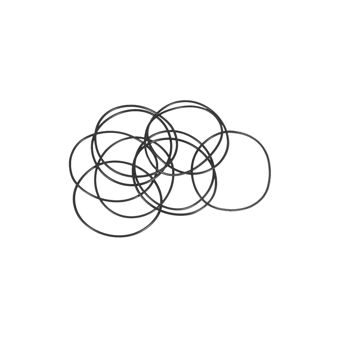 uxcell Uxcell O-Rings Nitrile Rubber 36mm x 38mm x 1mm Seal Rings Sealing Gasket 10pcs