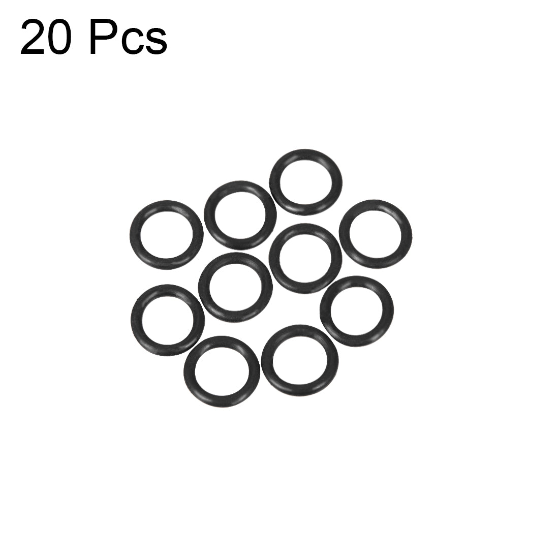 uxcell Uxcell O-Rings Nitrile Rubber 8.6mm x 13mm x 2.2mm Seal Rings Sealing Gasket 10pcs