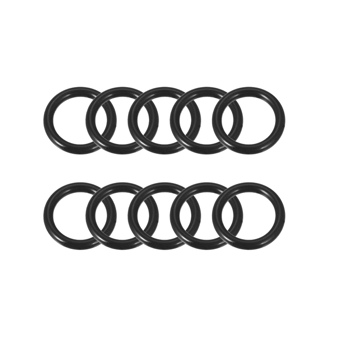 uxcell Uxcell O-Rings Nitrile Rubber 13.6mm x 18mm x 2.2mm Seal Rings Sealing Gasket 10pcs
