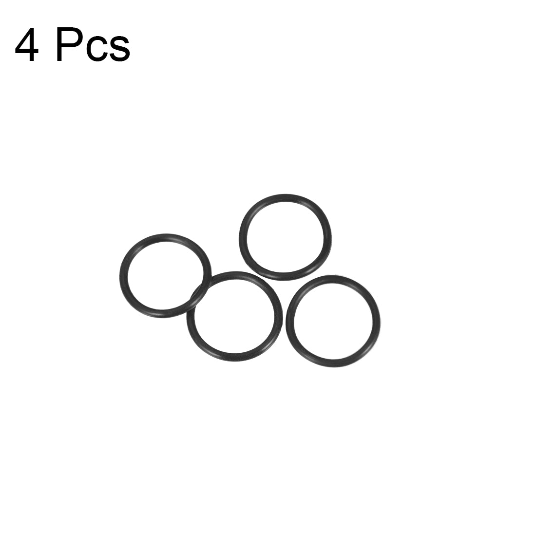 uxcell Uxcell O-Rings Nitrile Rubber 19.6mm x 24mm x 2.2mm Seal Rings Sealing Gasket 4pcs