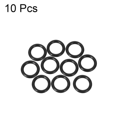 Harfington Uxcell O-Rings Nitrile Rubber 10.77mm x 16.01mm x 2.62mm Seal Ring Sealing Gasket 10pcs