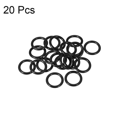 Harfington Uxcell O-Rings Nitrile Rubber 12mm x 17mm x 2.5mm Seal Rings Sealing Gasket 20pcs