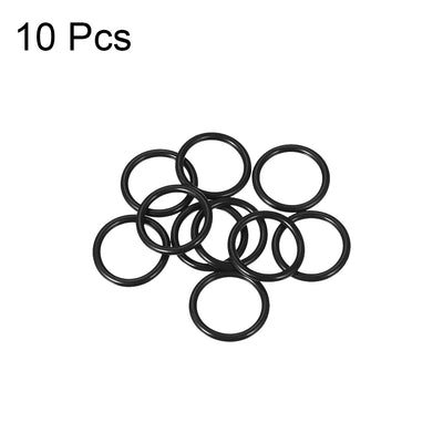 Harfington Uxcell O-Rings Nitrile Rubber 17mm x 22mm x 2.5mm Seal Rings Sealing Gasket 10pcs