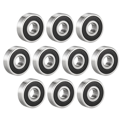 Harfington Uxcell Deep Groove Ball Bearings Metric Double Sealed Carbon Steel Z1
