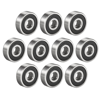 Harfington Deep Groove Ball Bearings Metric Single Sealed Chrome Steel P0 Z2 Level