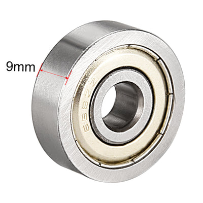 Harfington Deep Groove Ball Bearings  Metric Double Shielded Chrome Steel P0 Z2