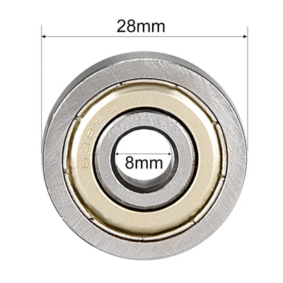 Harfington Deep Groove Ball Bearings  Metric Double Shielded Chrome Steel P0 Z2