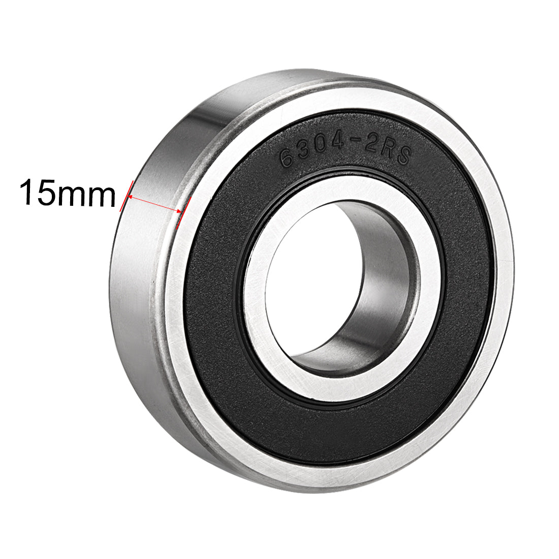 Harfington Deep Groove Ball Bearings Metric Single Sealed Chrome Steel P0 Z2