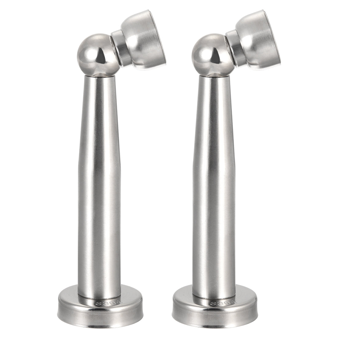 uxcell Uxcell Home Office Stainless Steel Door Magnetic Catch Holder Stopper Wall Protector Brushed 2pcs