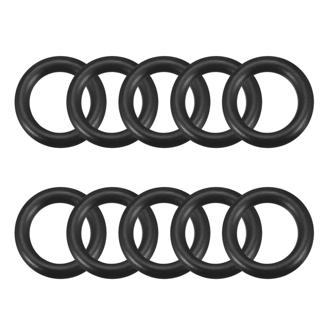 uxcell Uxcell O-Rings Nitrile Rubber 10.2mm x 15mm x 2.4mm Seal Rings Sealing Gasket 10pcs