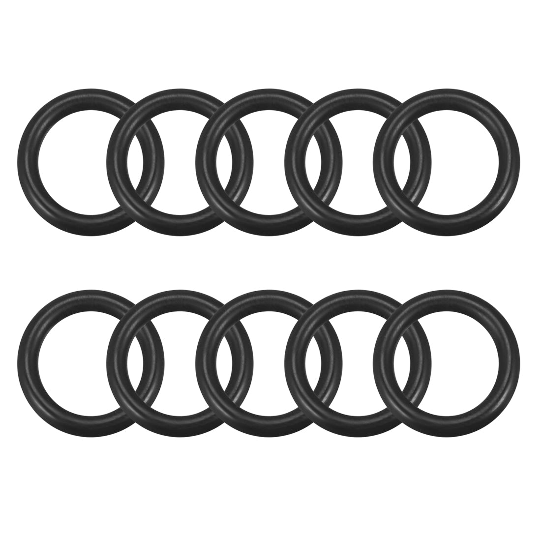 uxcell Uxcell O-Rings Nitrile Rubber 11.2mm x 16mm x 2.4mm Seal Rings Sealing Gasket 10pcs